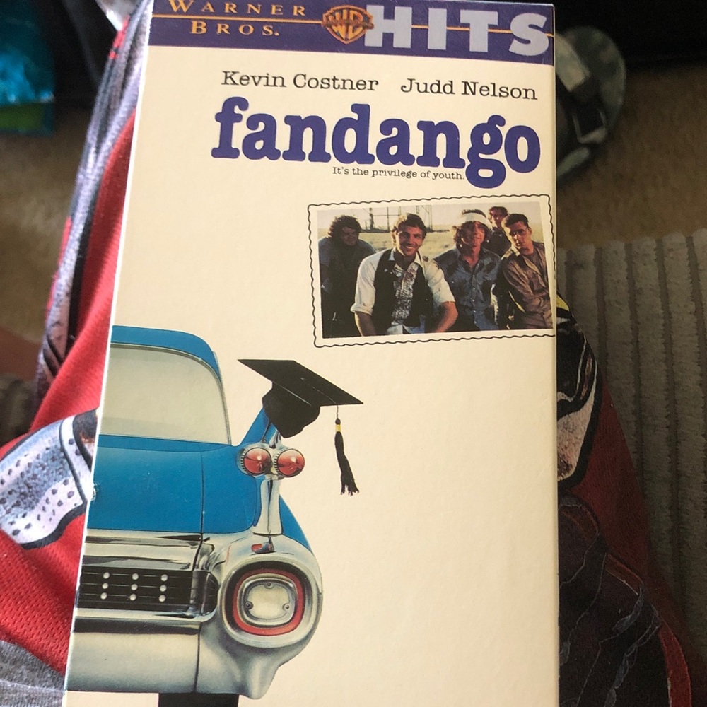 Warner Bros. Fandango VHS Cover — Cream and Blue Artwork